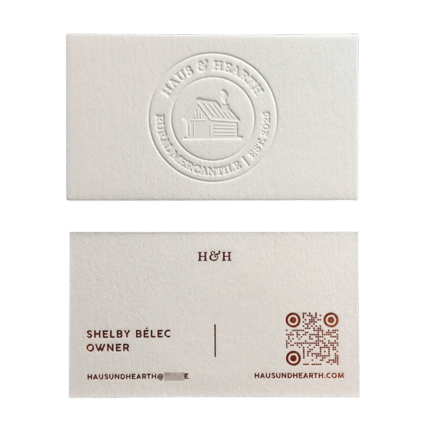 Debossed Business Cards Printing