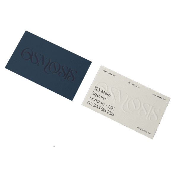 Embossed Business Card