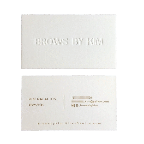 Embossed Business Card