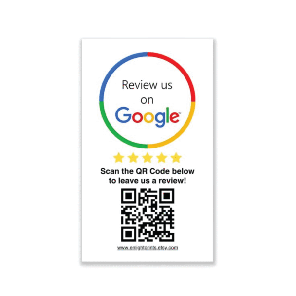 Google Review Cards Printing