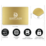 Gold Metal NFC Business Cards Printing