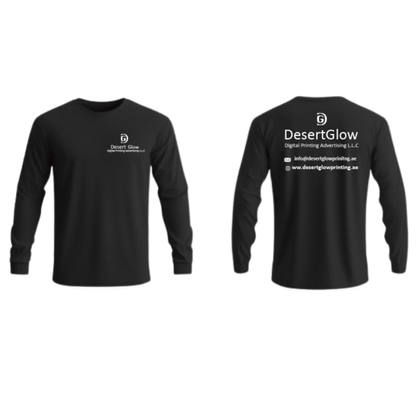 Round Neck Full Sleeve T-Shirt Printing