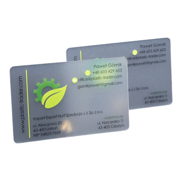 Transparent Business Cards Printing