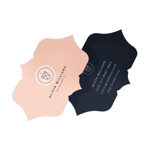 Custom Die Cutt Business Card