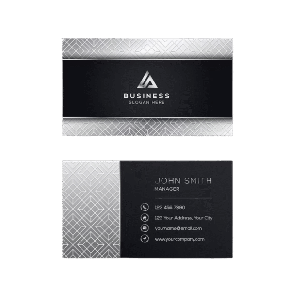 Silver Foil Business Cards Printing