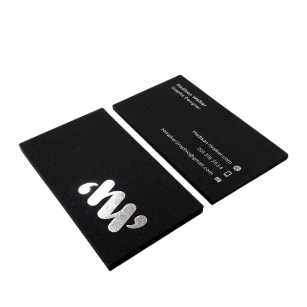 Silver Foil Business Cards Printing