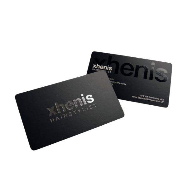 Silver Foil Business Cards Printing