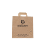 Kraft Brown Paper Bag Flat Handle