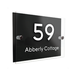 Acrylic Glass Name Plate Printing