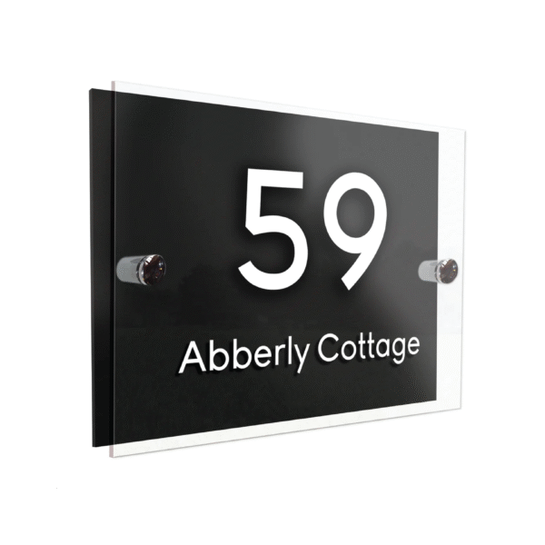 Acrylic Glass Name Plate Printing