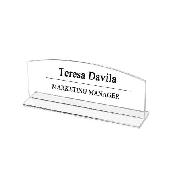 Acrylic Glass Name Plate Printing