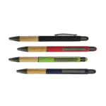 Stylus Metal Pen with Bamboo Grip