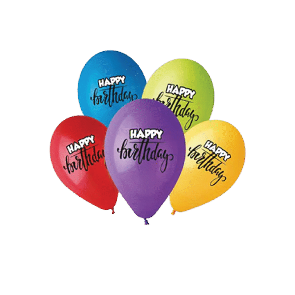 Birthday Balloons Printing