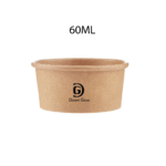 Kraft Paper Portion Cups with Lid