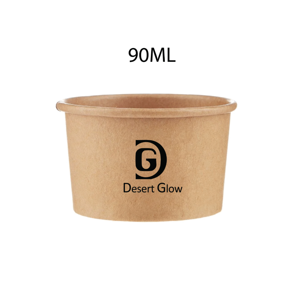Kraft Paper Portion Cups with Lid-02