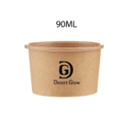 Kraft Paper Portion Cups with Lid