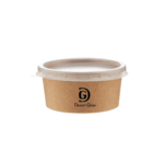 Kraft Paper Portion Cups with Lid
