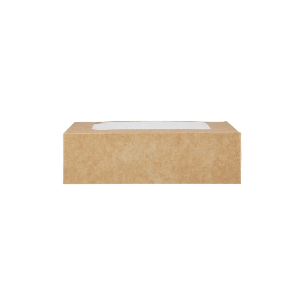 Kraft Rectangle Salad Box 17 x 11 cm with Window-02
