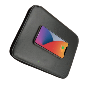 PU NOTEBOOK WITH WIRELESS CHARGER