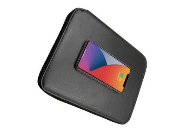 PU NOTEBOOK WITH WIRELESS CHARGER