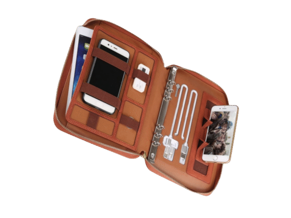 PU NOTEBOOK WITH WIRELESS CHARGER