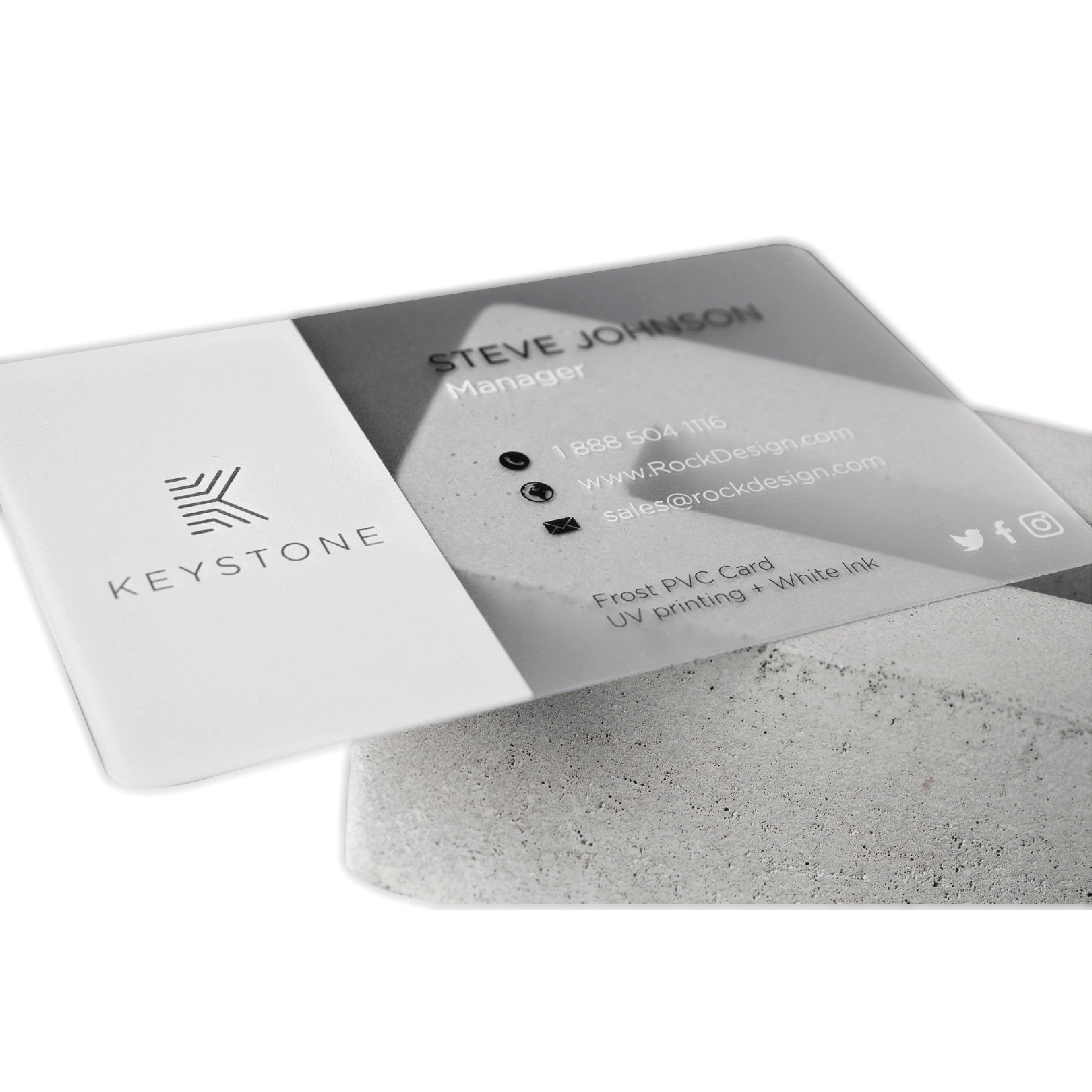 Frosted PVC Business Cards Printing