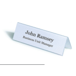 V-Shaped Acrylic Name Plate Printing