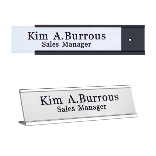 V-Shaped Acrylic Name Plate Printing
