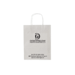 White Twisted Handle Paper Bag