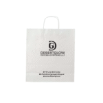 White Twisted Handle Paper Bag