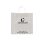 White Twisted Handle Paper Bag