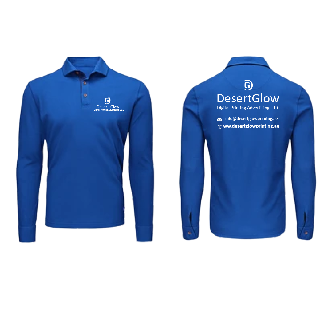 full sleeve polo shirt printing -1