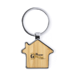 House Bamboo Keychain