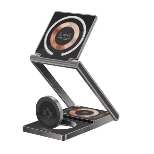 Promate 3-in-1 Ultra Slim Wireless Charging Station