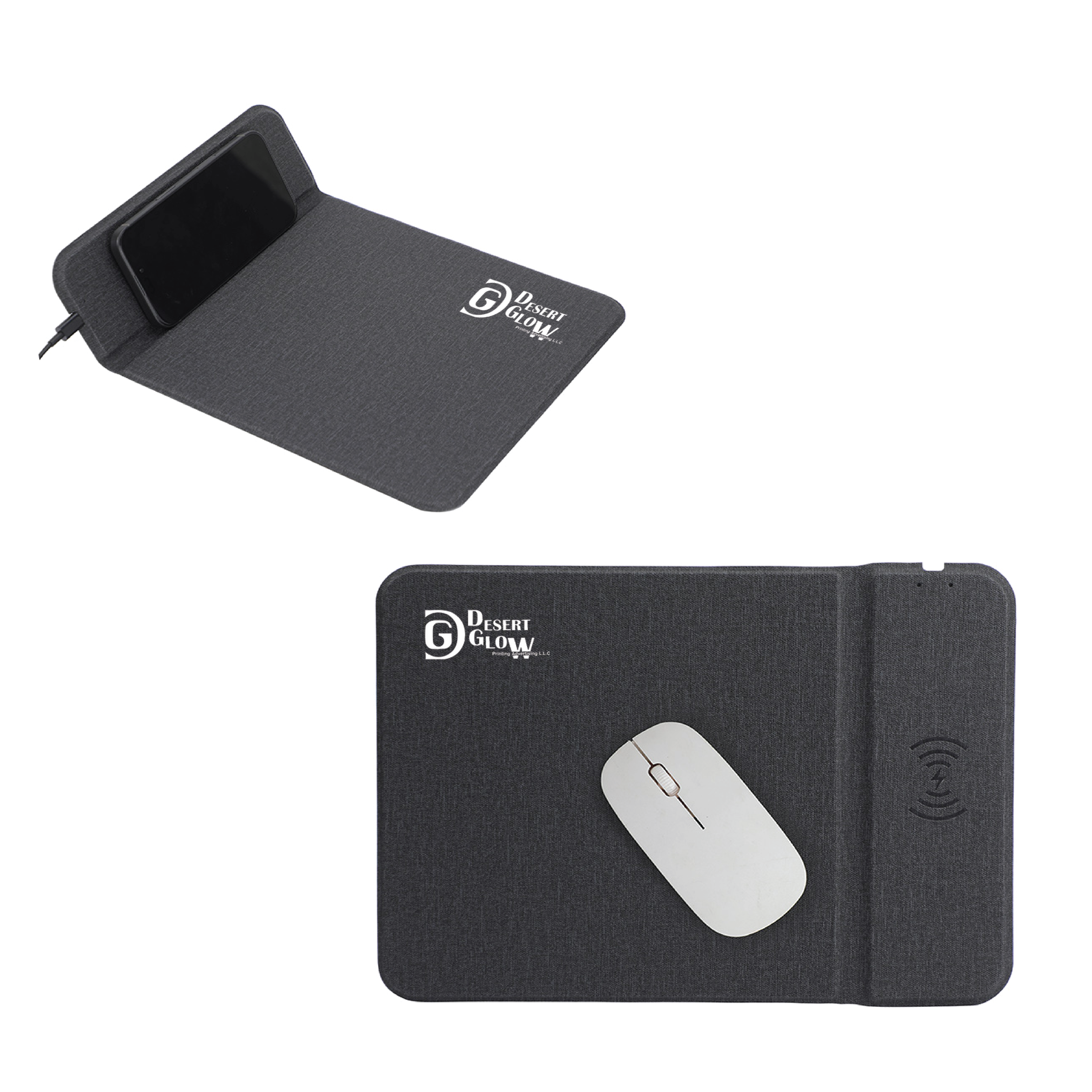 Foldable Wireless Charging Mousepad – Smart, Compact & Modern Desk Accessory