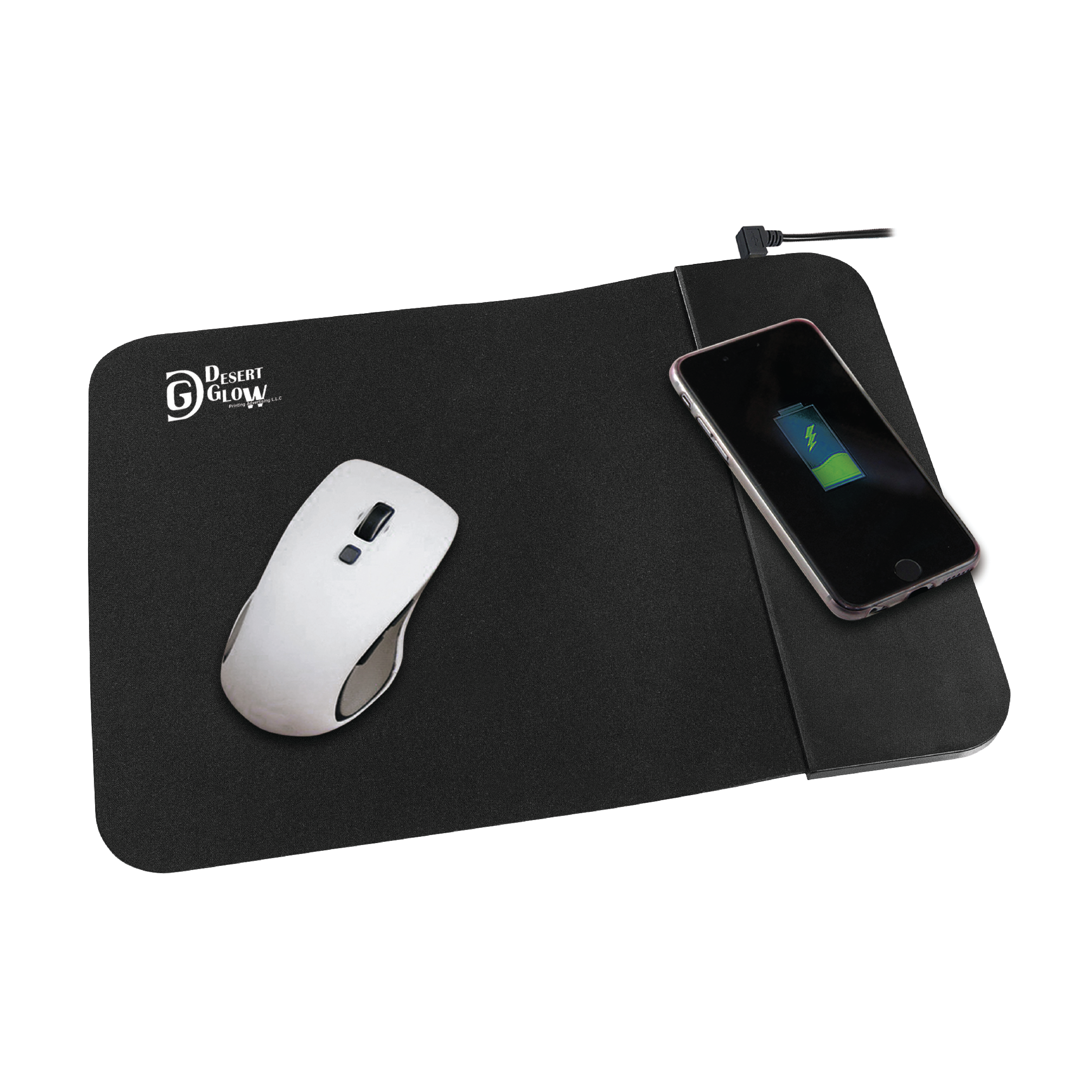 Foldable Wireless Charging Mousepad – Smart, Compact & Modern Desk Accessory