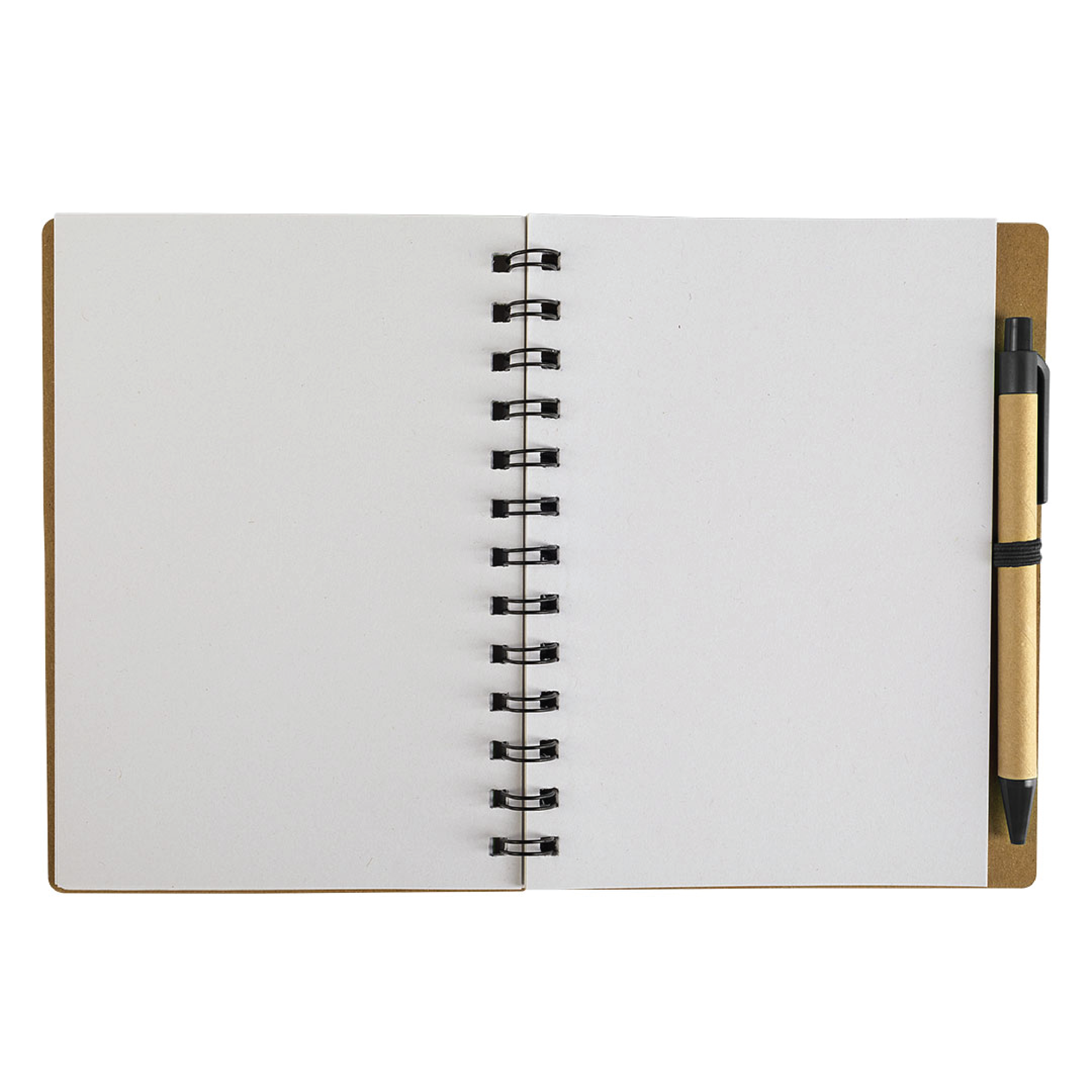 Spiral Notebook with Pen Printing