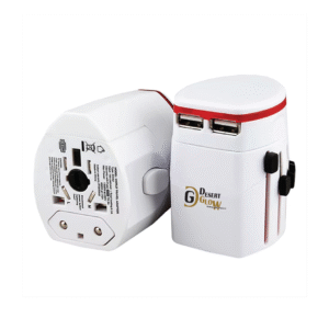 Universal Travel Adapter with Dual USB Ports