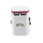 Universal Travel Adapter with Dual USB Ports