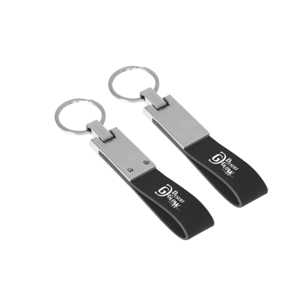 Metallic Keyring and Holder