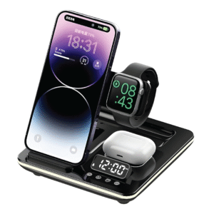 Multi-Device Wireless Charger Station – Sleek, Functional & Premium Desk Accessory