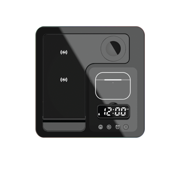 Multi-Device Wireless Charger Station – Sleek, Functional & Premium Desk Accessory