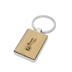 Rectangular Bamboo Keyring