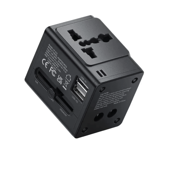 Travel Adapter with Dual USB Ports