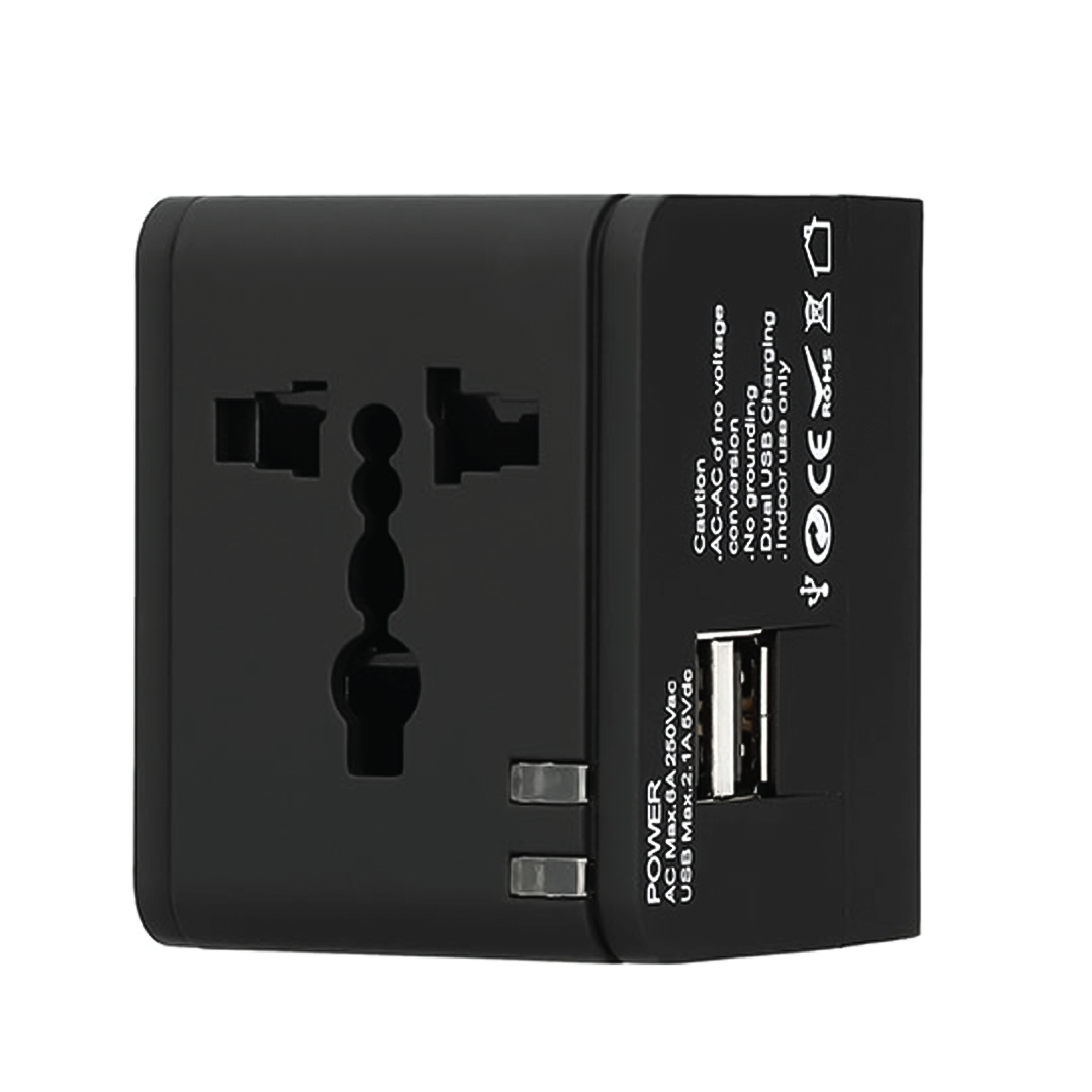 Travel Adapter with Dual USB Ports