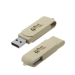 Wheat Straw Swivel USB Flash Drive