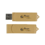 Wheat Straw Swivel USB Flash Drive