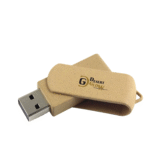Wheat Straw Swivel USB Flash Drive