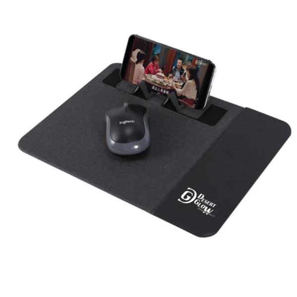 Wireless Charging Mouse Pad with Mobile Phone Stand