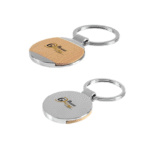 Royal Circular Wooden Keychain – Elegant, Natural & Timeless Accessory